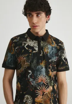 Medicine tricou polo culoarea negru, modelator imagine