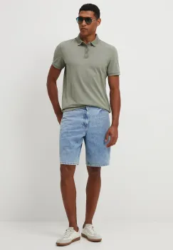 Medicine tricou polo culoarea verde, uni imagine