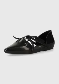 Melissa balerini MELISSA POINTY STRIPE + JASON WU AD culoarea negru, M 33435 1003 imagine