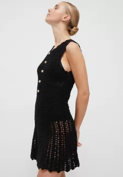 Melissa Odabash rochie de plaja din bumbac culoarea negru imagine