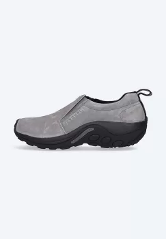 Merrell pantofi de piele intoarsa Buty Merrell Jungle Moc J71447 barbati, culoarea gri imagine