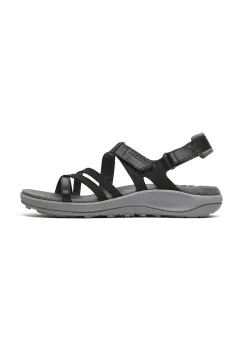 Merrell sandale cu calcaiul deschis pentru femei, din piele HARBOR BACKSTRAP imagine