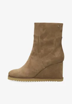 Mexx botine SAFIA RAFT culoarea maro, toc pana, MI001704453W imagine