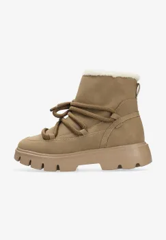 Mexx botine SIGMAR RHYTHM culoarea bej, cu toc plat, izolare usoara, MI001708253W-01 imagine