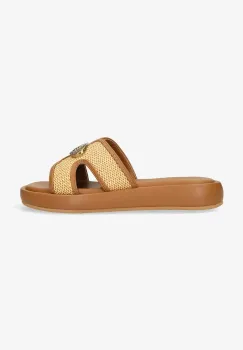Mexx papuci RAMI PACHA femei, culoarea maro, cu platforma, MI001603351W-01 imagine