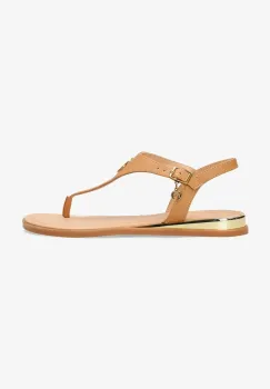Mexx sandale de piele NYOBI PARADISE femei, culoarea maro, MI001607551W-01 imagine