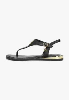 Mexx sandale de piele NYOBI PARADISE femei, culoarea negru, MI001607551W-01 imagine