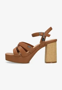 Mexx sandale RIONA PISA femei, culoarea portocaliu, cu toc drept, MI001603751W-03 imagine