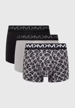 Michael Kors boxeri 3-pack barbati, culoarea gri imagine