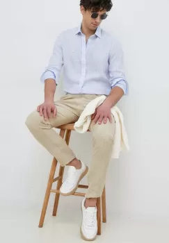 Michael Kors camasa de in cu guler clasic, slim imagine