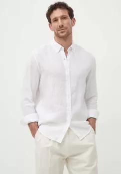 Michael Kors camasa de in culoarea alb, cu guler button-down, slim imagine