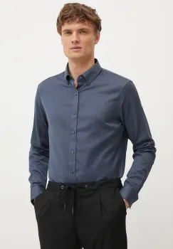 Michael Kors camasa din bumbac barbati, cu guler button-down, slim, CR5400HGXG imagine