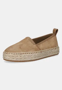 Michael Kors espadrile din piele intoarsa Elias culoarea bej, 42S5ELFP1S.297 imagine