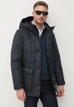 Michael Kors geaca barbati, culoarea negru, de iarna, CF4202MFEZ imagine