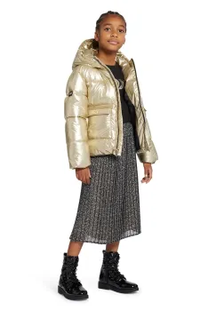 Michael Kors geaca copii culoarea auriu, R30462 imagine
