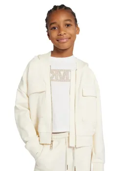 Michael Kors geaca culoarea bej, cu gluga, uni, R30471 imagine