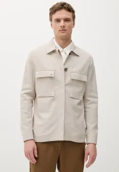Michael Kors geaca culoarea bej, de tranzitie, MK0SB01084 imagine