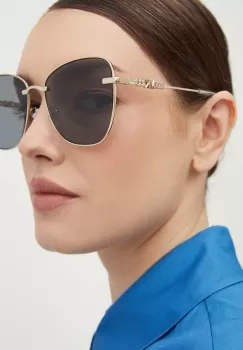 Michael Kors ochelari de soare BEIJING femei, culoarea auriu, 0MK1158D imagine