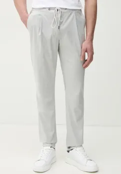Michael Kors pantaloni barbati, culoarea gri, cu fason chinos, CF4303TENP imagine