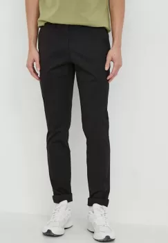 Michael Kors pantaloni barbati, culoarea negru, mulata imagine
