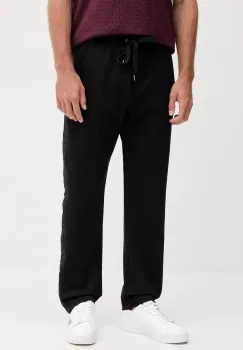 Michael Kors pantaloni de trening culoarea negru, cu imprimeu, CF552Q65MF imagine