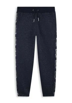 Michael Kors pantaloni de trening pentru copii culoarea albastru marin, cu imprimeu, R30177 imagine