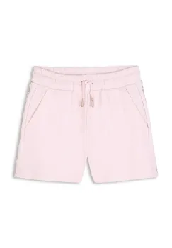 Michael Kors pantaloni scurti din bumbac pentru copii culoarea roz, cu imprimeu, talie reglabila, R30337 imagine