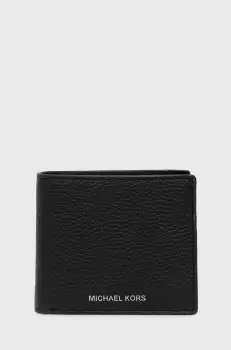 Michael Kors portofel de piele barbati, culoarea negru imagine