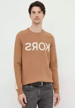 Michael Kors pulover barbati, culoarea galben imagine