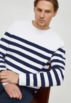 Michael Kors pulover de bumbac culoarea albastru marin, light imagine