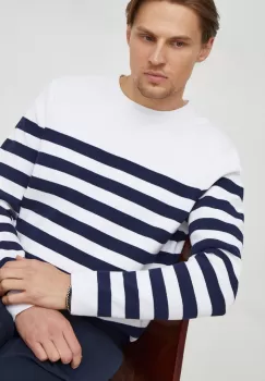 Michael Kors pulover de bumbac culoarea albastru marin, light imagine