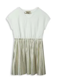 Michael Kors rochie fete culoarea alb, mini, evazati imagine