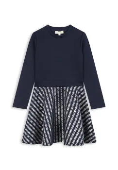 Michael Kors rochie fete culoarea albastru marin, mini, evazati, R30242 imagine