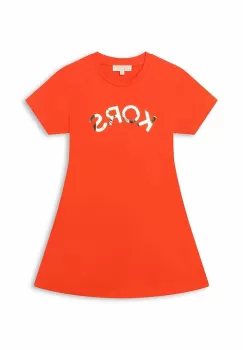 Michael Kors rochie fete culoarea rosu, mini, drept imagine