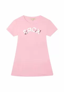 Michael Kors rochie fete culoarea roz, mini, drept imagine