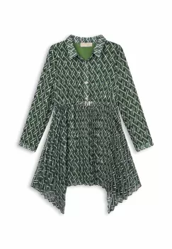 Michael Kors rochie fete culoarea verde, mini, evazati imagine