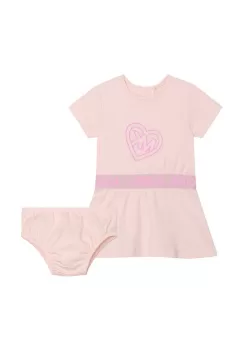 Michael Kors rochie si pantaloni scurti culoarea roz, mini, drept imagine