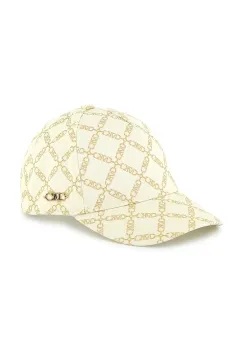 Michael Kors sapca din bumbac pentru copii culoarea bej, cu imprimeu, R30259 imagine