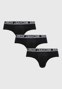 Michael Kors slip 3-pack barbati, culoarea negru imagine