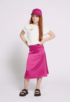 Michael Kors tricou de bumbac pentru copii culoarea alb, R30317 imagine