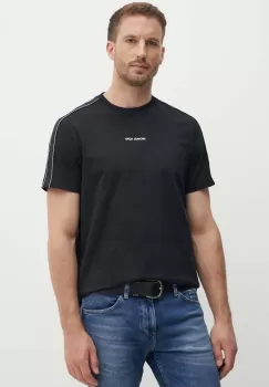 Michael Kors tricou din bumbac barbati, culoarea negru, cu imprimeu, CT4524E1V2 imagine