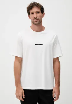 Michael Kors tricou din bumbac culoarea alb, cu imprimeu, CT552LLFV4 imagine