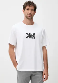 Michael Kors tricou din bumbac culoarea alb, cu imprimeu, CT552LN1V2 imagine