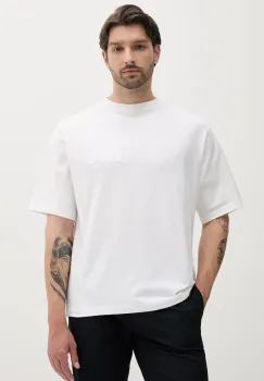 Michael Kors tricou din bumbac culoarea alb, uni, CS552HY1V2 imagine