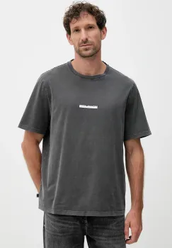 Michael Kors tricou din bumbac culoarea gri, cu imprimeu, CT552LLFV4 imagine