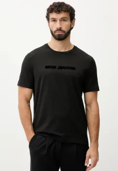 Michael Kors tricou din bumbac culoarea negru, cu imprimeu, CF552PK1V2 imagine