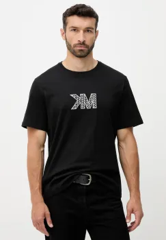 Michael Kors tricou din bumbac culoarea negru, cu imprimeu, CT552LN1V2 imagine