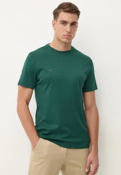 Michael Kors tricou din bumbac culoarea verde, neted imagine
