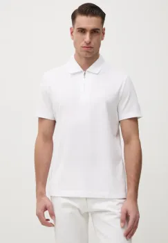 Michael Kors tricou polo barbati, culoarea alb, neted, CS552HOHFK imagine