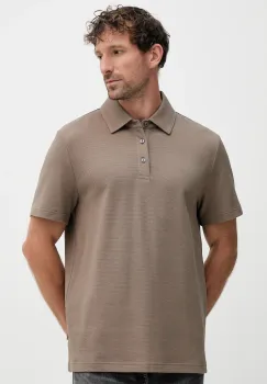Michael Kors tricou polo culoarea maro, uni, CT552LFHSA imagine